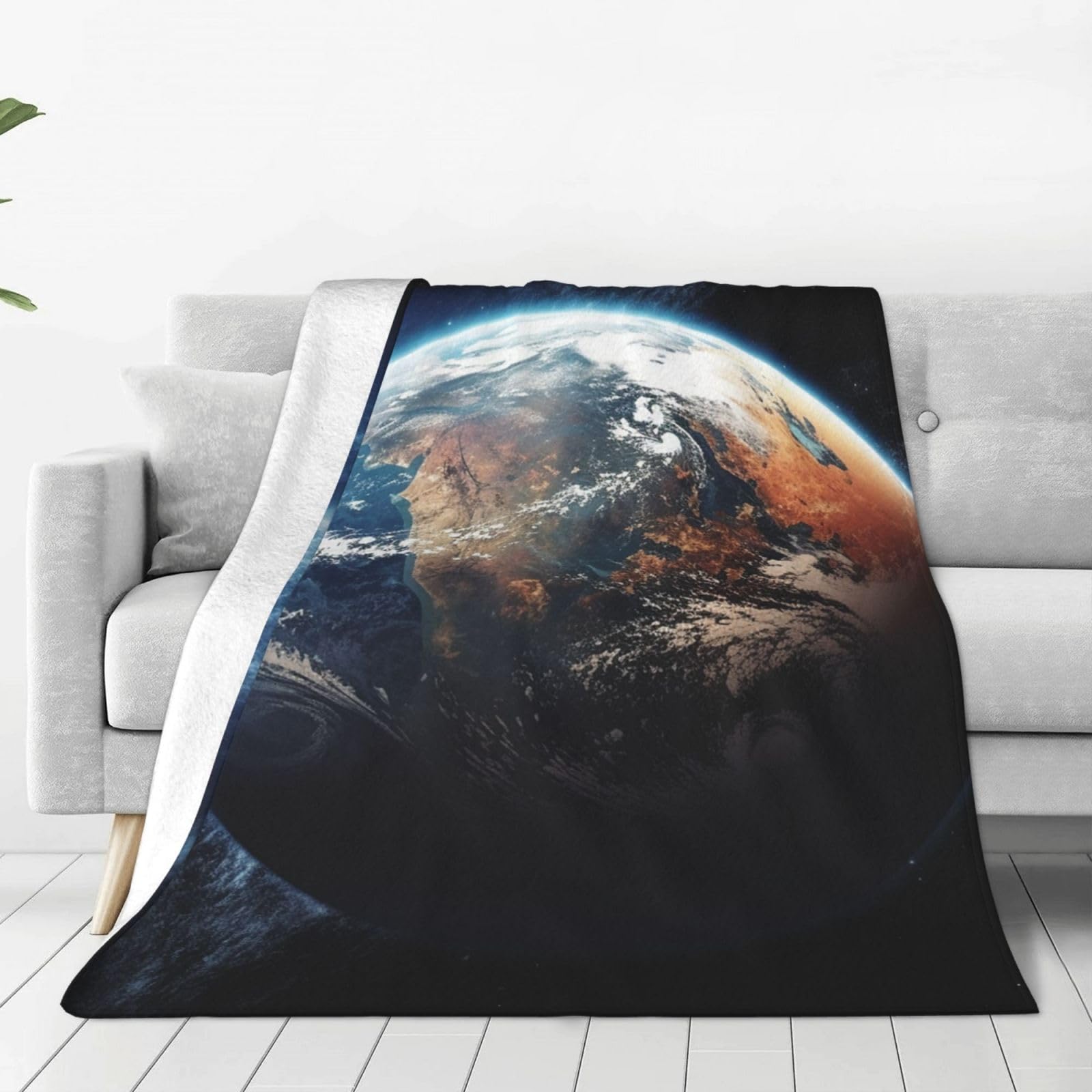Couverture micro polaire 127x100 cm ultra douce pour lit et canapé
