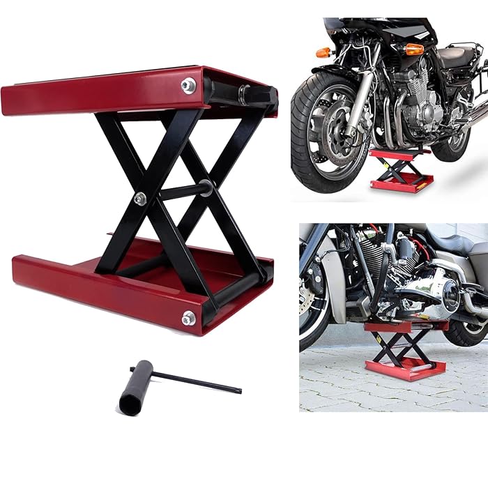 Buy Xinng Stand Scissor Lift Hoist for Motorcycle and Motorbike Heavy Duty 1100lbs/500kg