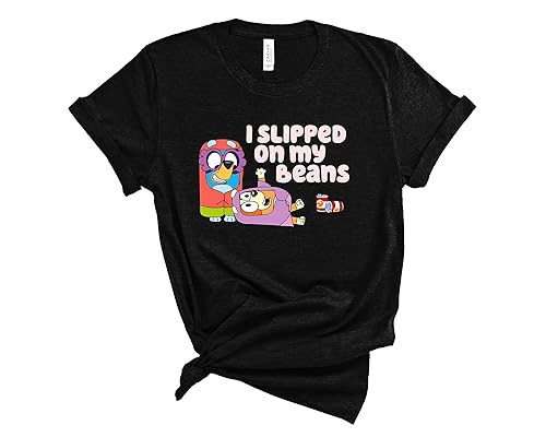 I Slipped On My Beans Shirt, Funny Bluy T-Shirt, Blue.y Shirt, Blu-ey T-Shirt, Bluevy Shirt For Girls, Bluevy Shirt For Boys, Birthday Party Shirt,