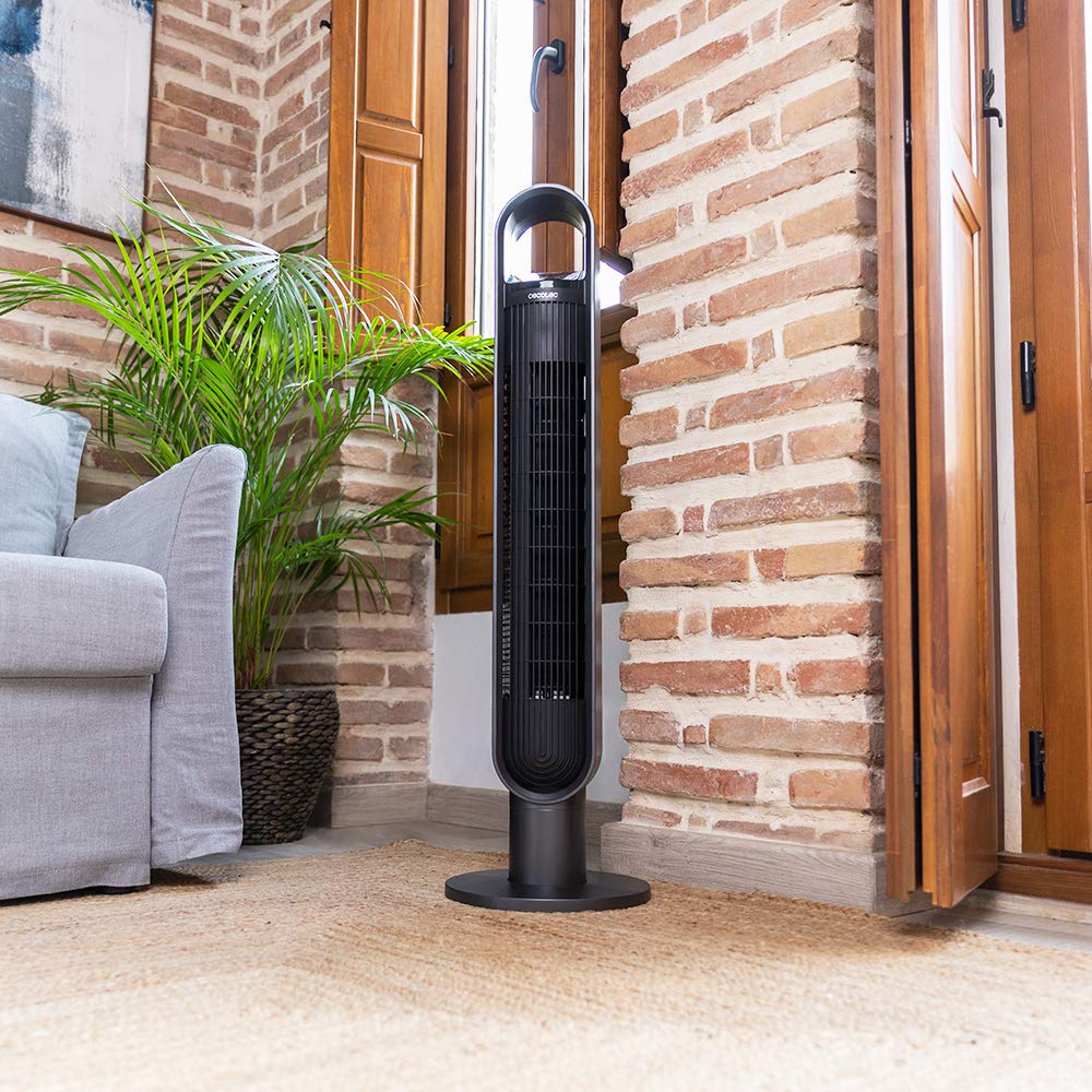 Cecotec Ventilateur De Sol EnergySilence 900 Cyclone - 35W, Diamètre 22 Cm, 3 Vitesses, Oscillation Automatique Et Hauteur Réglable