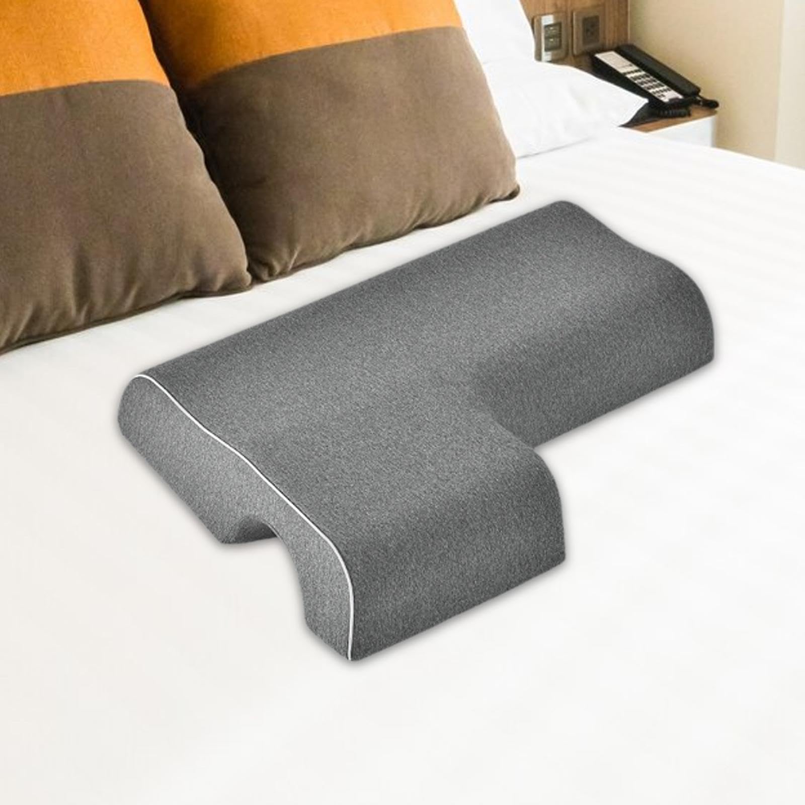 Cuscino per Coppie per Dormire di Lato, poggiabraccia ergonomico | foam che offre supporto e morbidezza per un'esperienza di sonno confortevole, cuscino ergonomico per spalle e collo, per chi