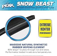 Vista 3 de PEAK Snow Beast - Escobilla para parabrisas de invierno, 24 pulgadas