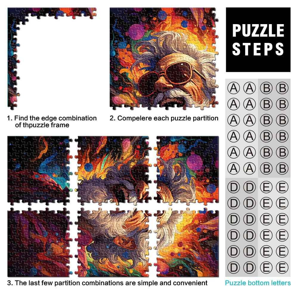 per adulti puzzle divertimento per anziani Puzzle 2000 pezzi puzzle 70 x 100 cm puzzle di carta grigia Adatto per adulti e adolescenti 14+ Puzzle Gioco pratico