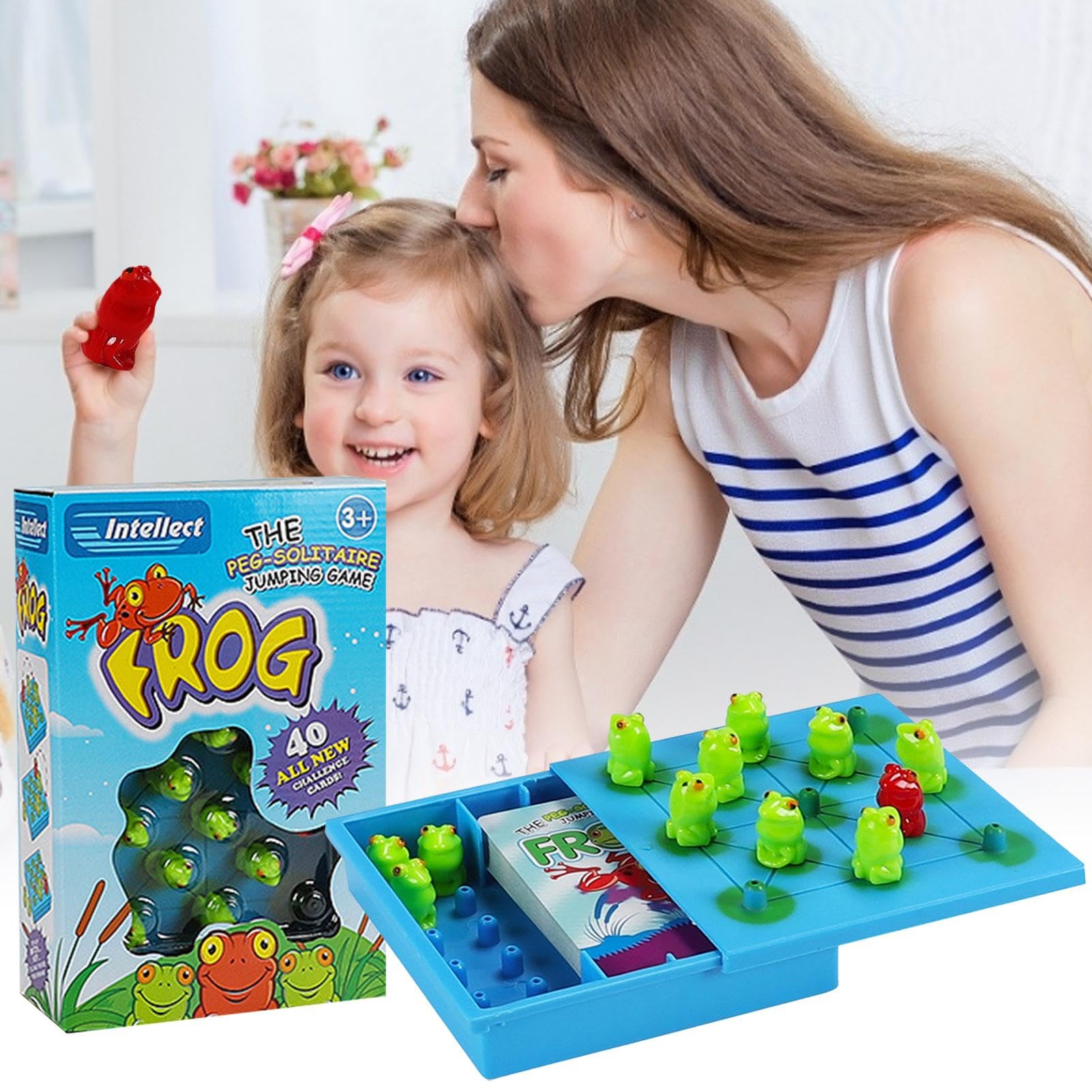 Hopper Game – Jeux de société de stratégie pour, Jeu de Grenouille pour, Jeux de société de stratégie, Jeu de Saut, activités d'apprentissage préscolaire, Jouet pour à partir d