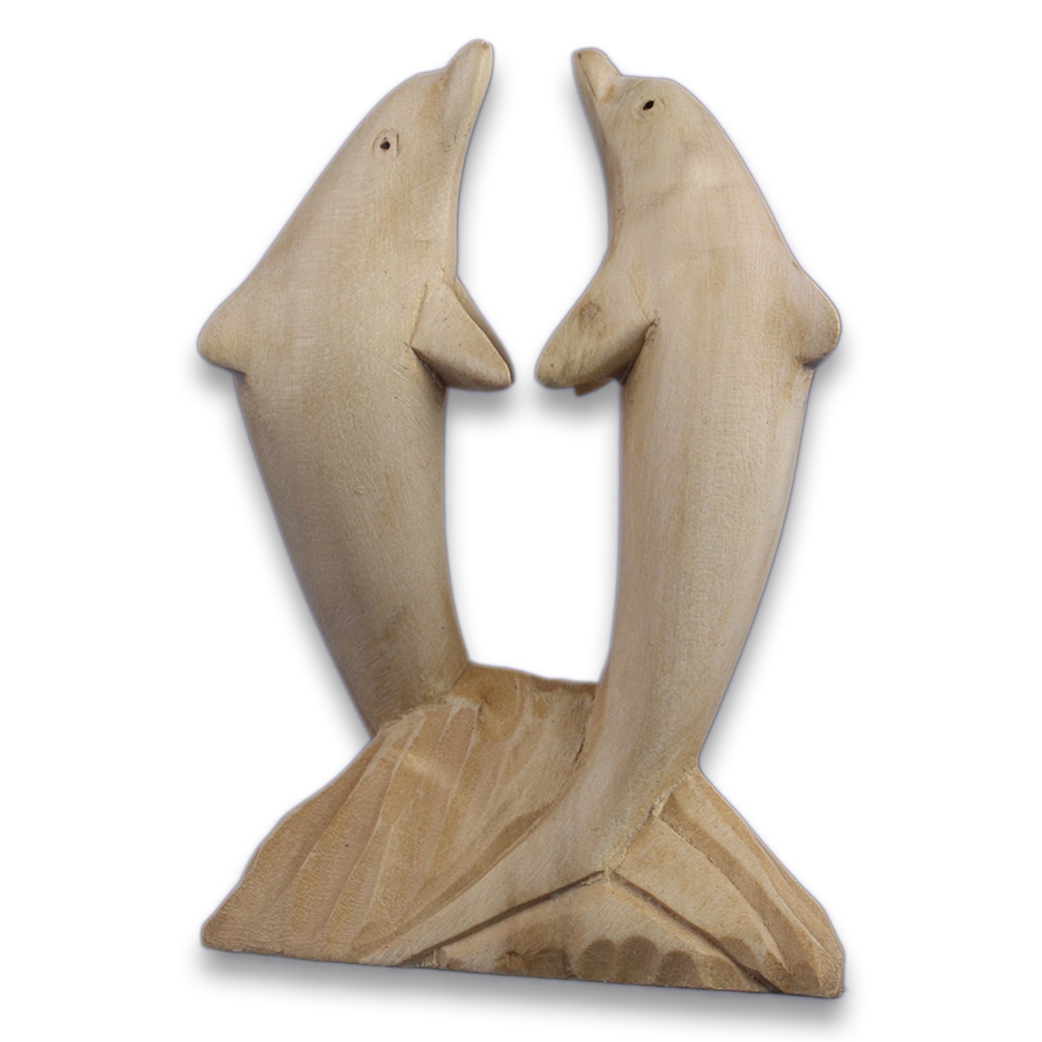 ART-CRAFT Delfin Liebespaar aus Krokodilholz von Hand geschn