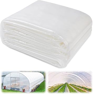 Greenhouse Plastic Sheeting, 24FT x 25FT 6 Mil UV Resistant