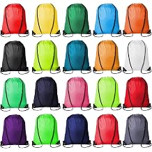 Kuhome 20Pcs Drawstring Backpacks Bulk String Bag Cinch Sack Pack Storage Knapsack Polyester Gift Bags Sports Drawstring Bags for Trip Gym Party Bags20 Colors