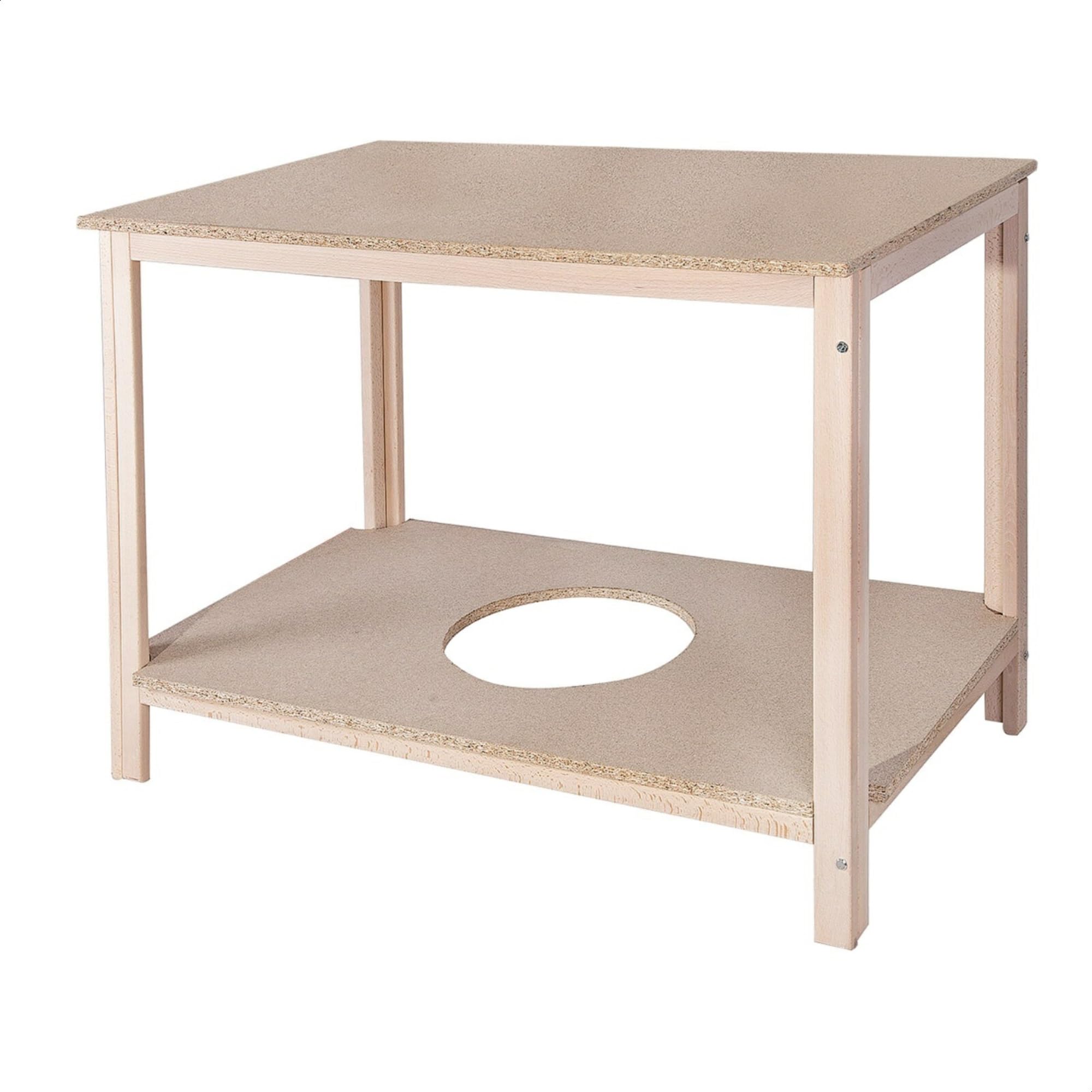 Well Home MOBILIARIO & DECORACIÓN - Mesa Camilla Rectangular SIN Barniz Estructura de Madera 150x80x75