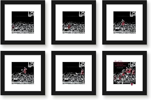 Trends International Gallery Pops Michael Jordan - We All Fly Dunk Series - Paquete de arte de pared (paquete de 6)