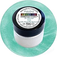 Vista 38 de Purpurina comestible para bebidas, purpurina brillante, polvo para bebidas para cócteles, cervezas, vinos y más. Serie color Green, 25 gramos Verde