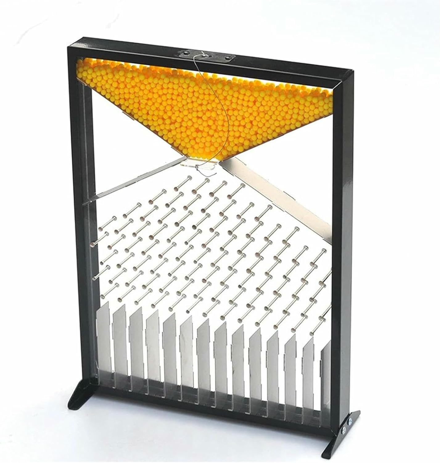 Galton Board - Dalton Board Probability Demonstration Model with Bell Curve, Effective Statistical Law, for Physical School Laboratory Teaching