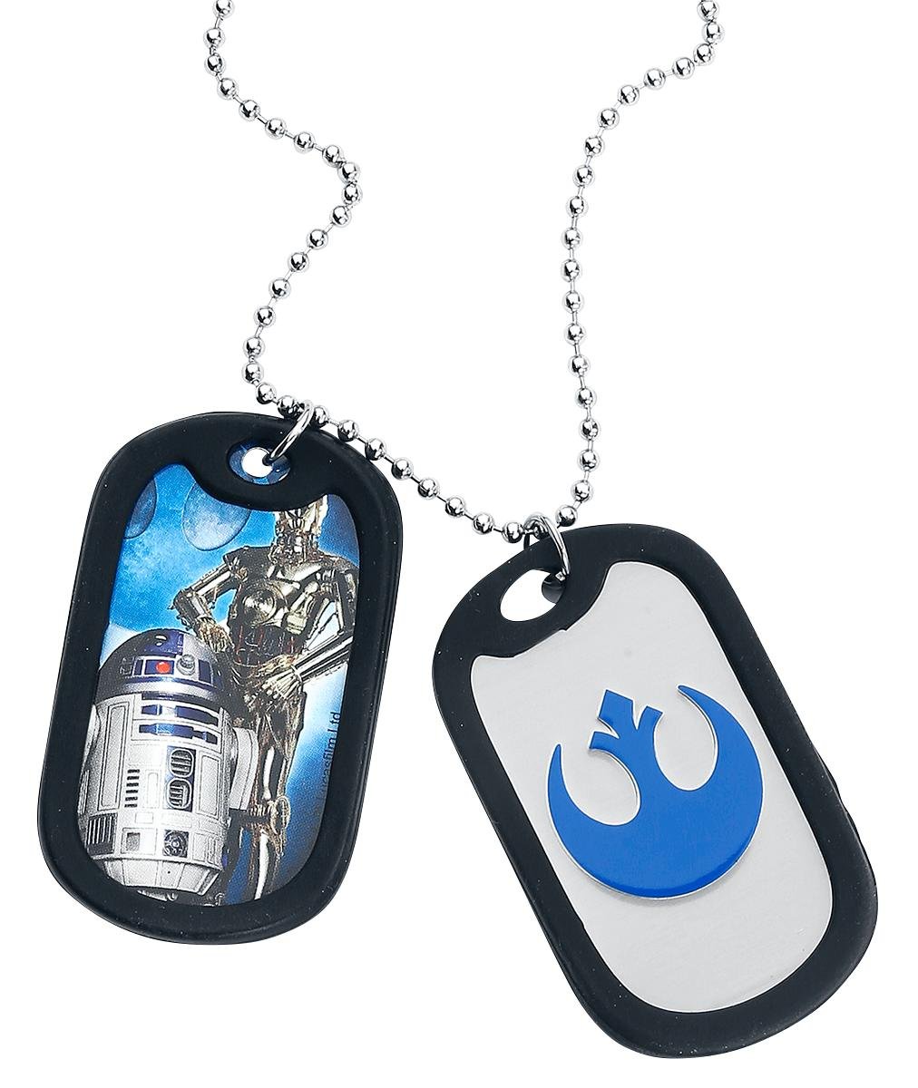 Star WarsAnimewild R2D2 & C3PO Stainless Steel Necklace