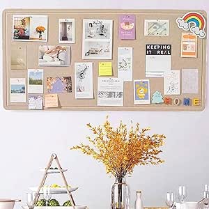 Large Bulletin Board, Foldable 60x36 Inches Cork Board Alternative