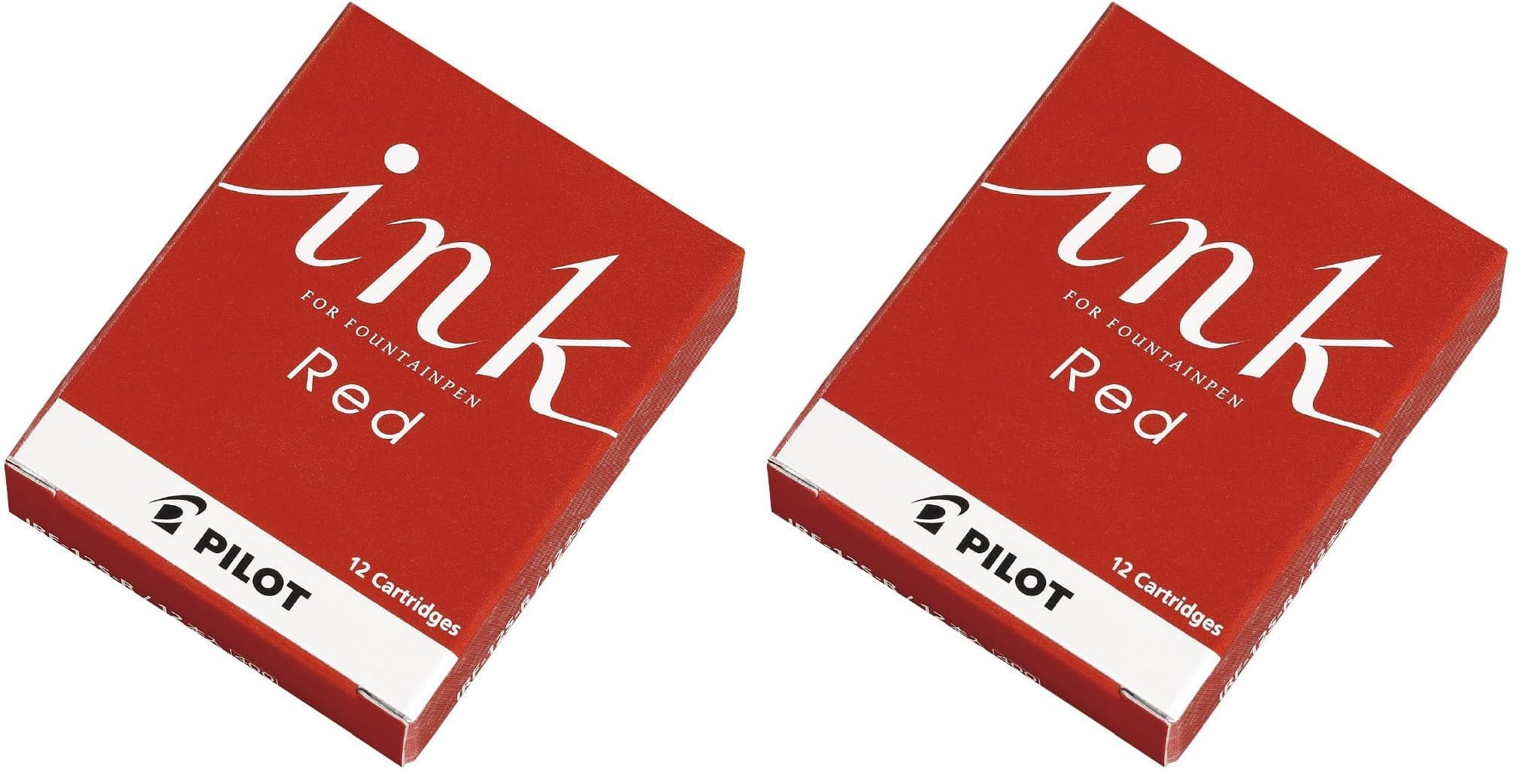 Amazon.co.jp: パイロット 万年筆カートリッジ ink レッド 12本