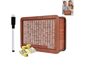 Wooden Cash Saver Piggy Bank for Adults, Kids