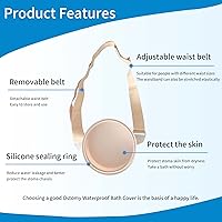 Vista 3 de Cubierta de ducha de ostomía, suministros de ostomía, cubierta de baño impermeable para ostomía, colostomía, protector de heridas de ducha