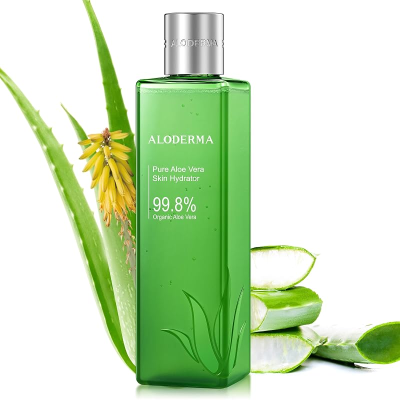 Tônico facial líquido Aloderma com aloe vera orgânica 240 mL
