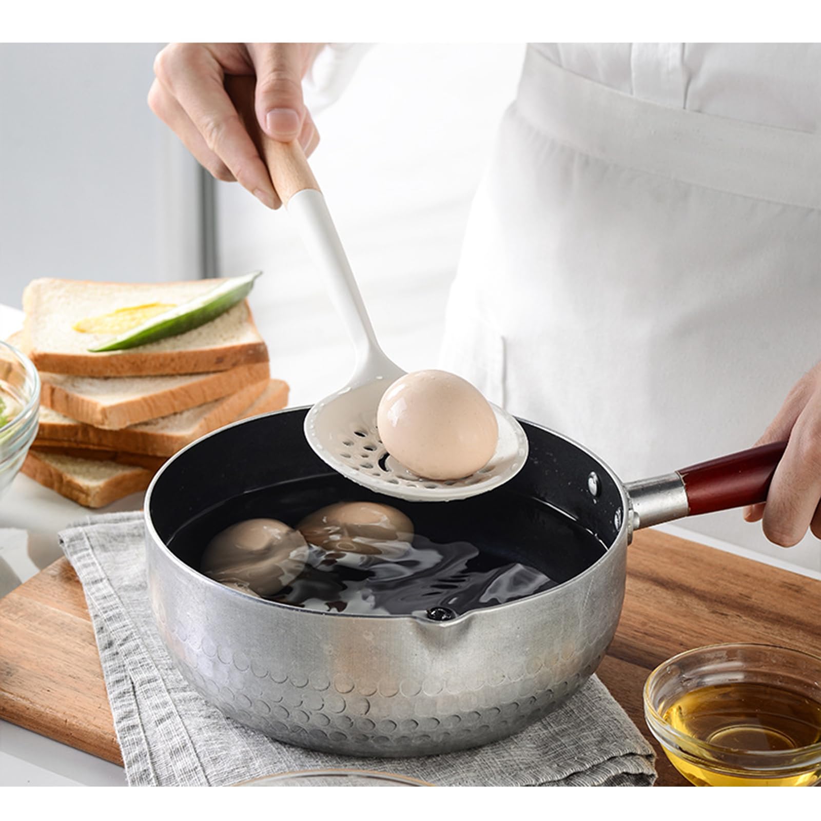 13 Stück Küchenhelfer Set, Silikon Küchenutensilien Set, Antihaft Hitzebeständiger Holzgriff Kochbesteck Mit Utensilienhalter, Silikonspatel Kochgeschirr Set, Spülmaschinengeeignet
