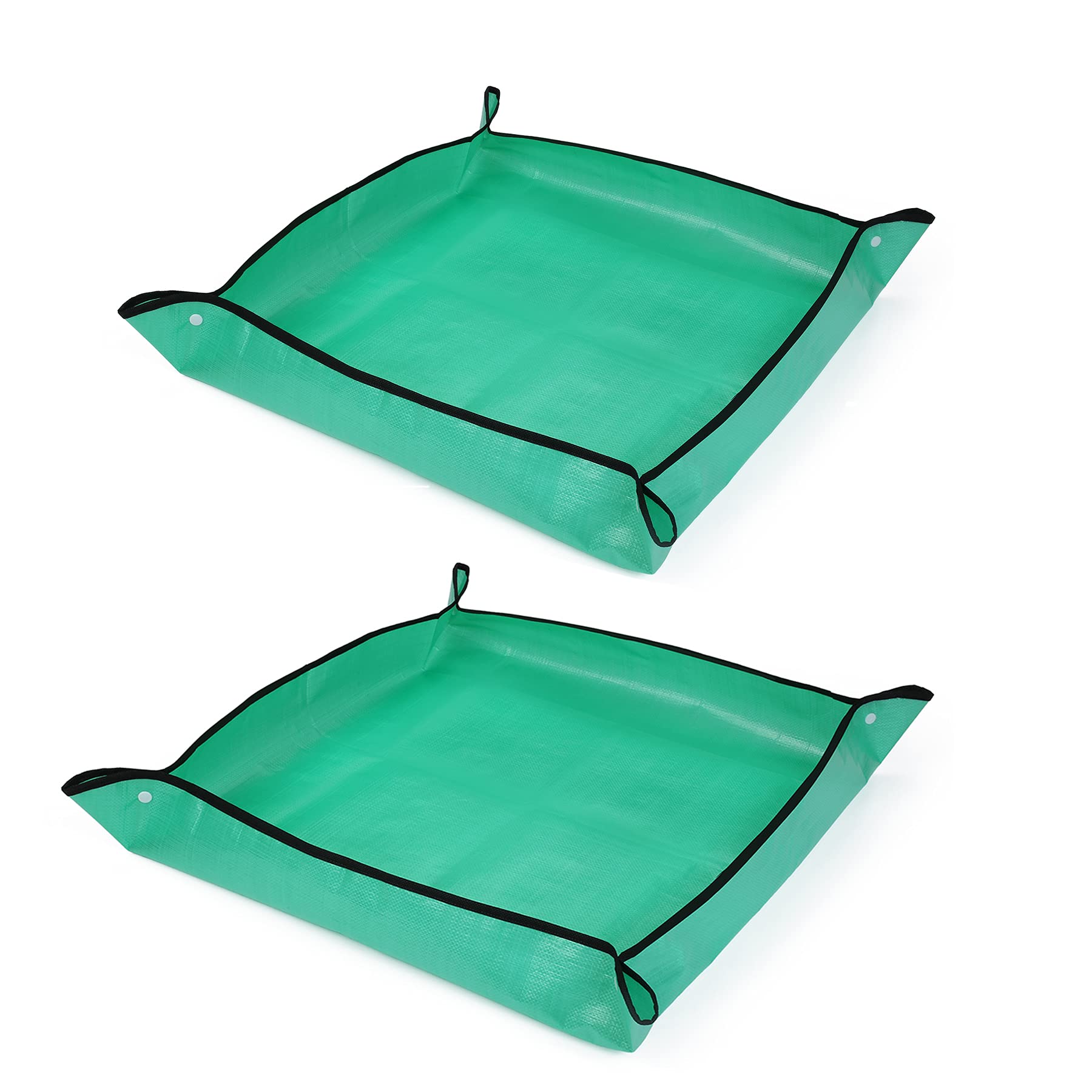 Tapis de rempotage étanche 66x66 cm lot de 2 accessoires de jardinage d'intérieur