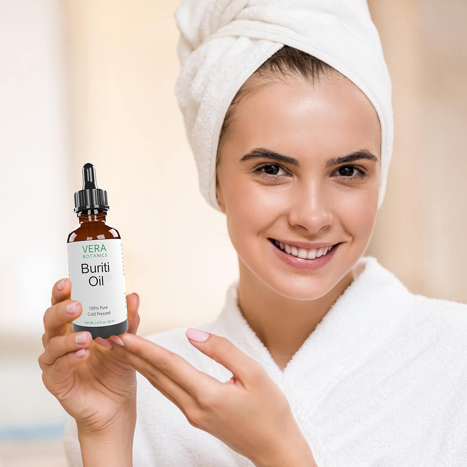 BURITI OIL 100% Pure & Natural, Unrefined, Cold-Pressed For Face, Dry Skin, Nails, Lips, Body & Hair - Reduce Hair Breakage, Appearance of Scars from Psoriasis, Eczema & Acne