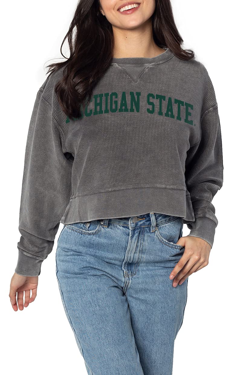 chicka-d NCAA womens Corded Boxy Pullover