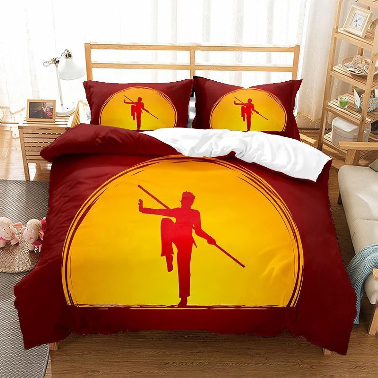 Housse de Couette 140x200 Arts Martiaux pour une Déco de Chambre Ado Dynamique et Moderne