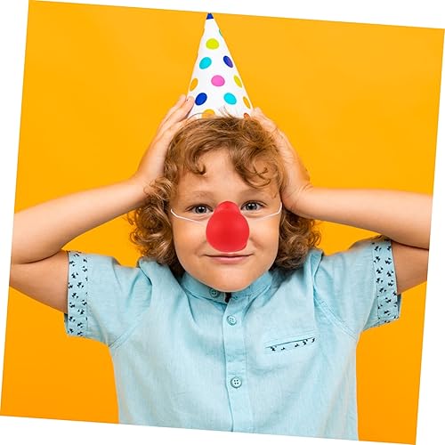 Miniatura 9 de TOYANDONA 6 piezas de payaso nariz roja ' suministros de fiesta accesorios rojos nariz payaso vinilo disfraz accesorio novedad nariz juguetes