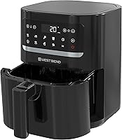 Vista 1 de West Bend Freidora de aire compacta de 5 cuartos de capacidad con controles digitales, pantalla LCD y 10 ajustes de cocción con recordatorio