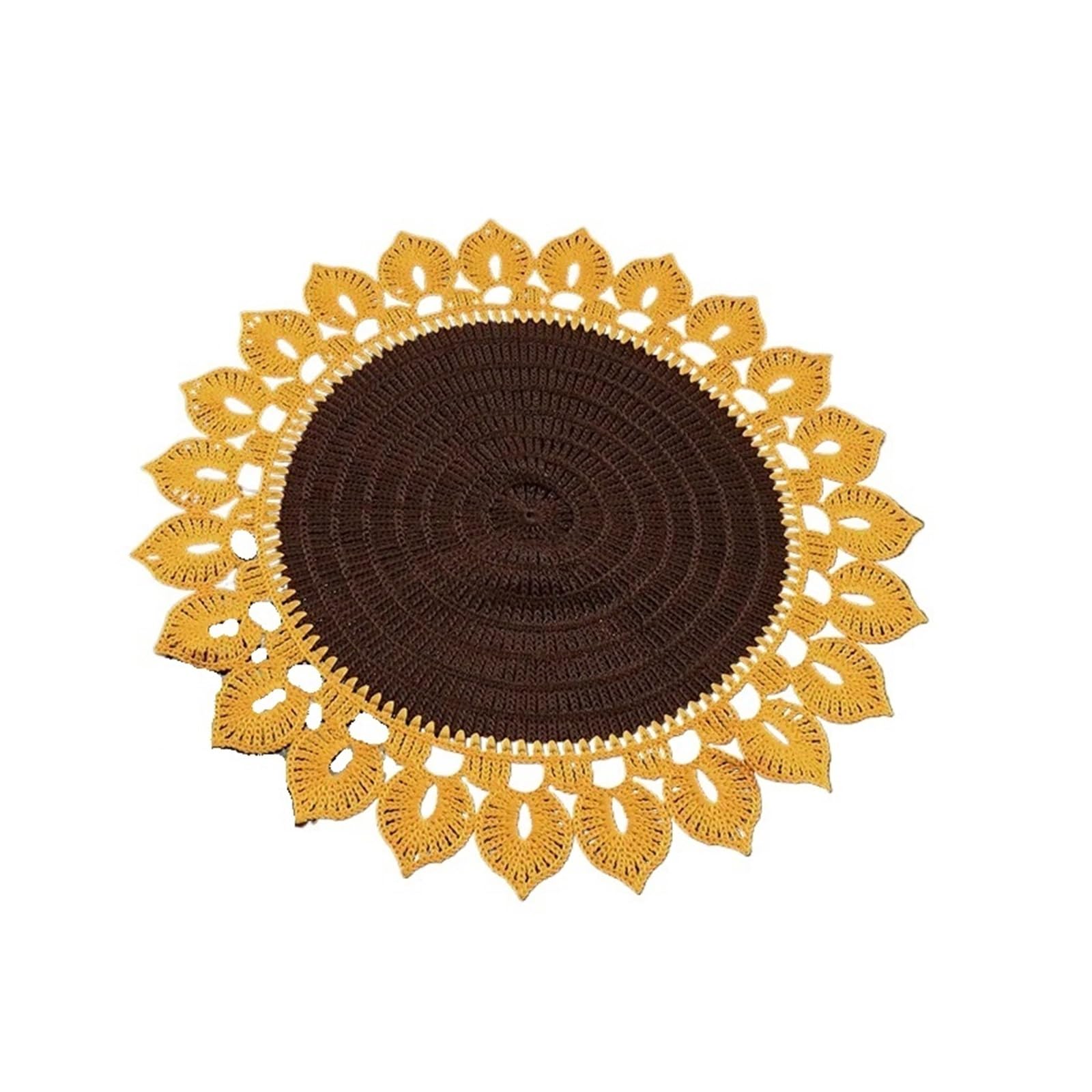 Napperon de table en tournesol marron pour décoration de cuisine