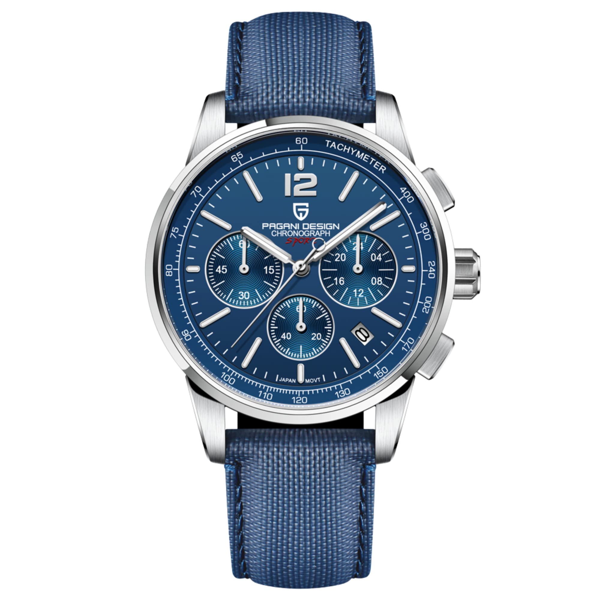 Pagani Design | Luxury | Waterproof Mechanical Automatic Movement (SeikoVK63) | Stainless Steel Mens 40MM Watch (Blue) Code 11.59 (B0B4K4FVHF) Amazon Price History, Amazon Price Tracker