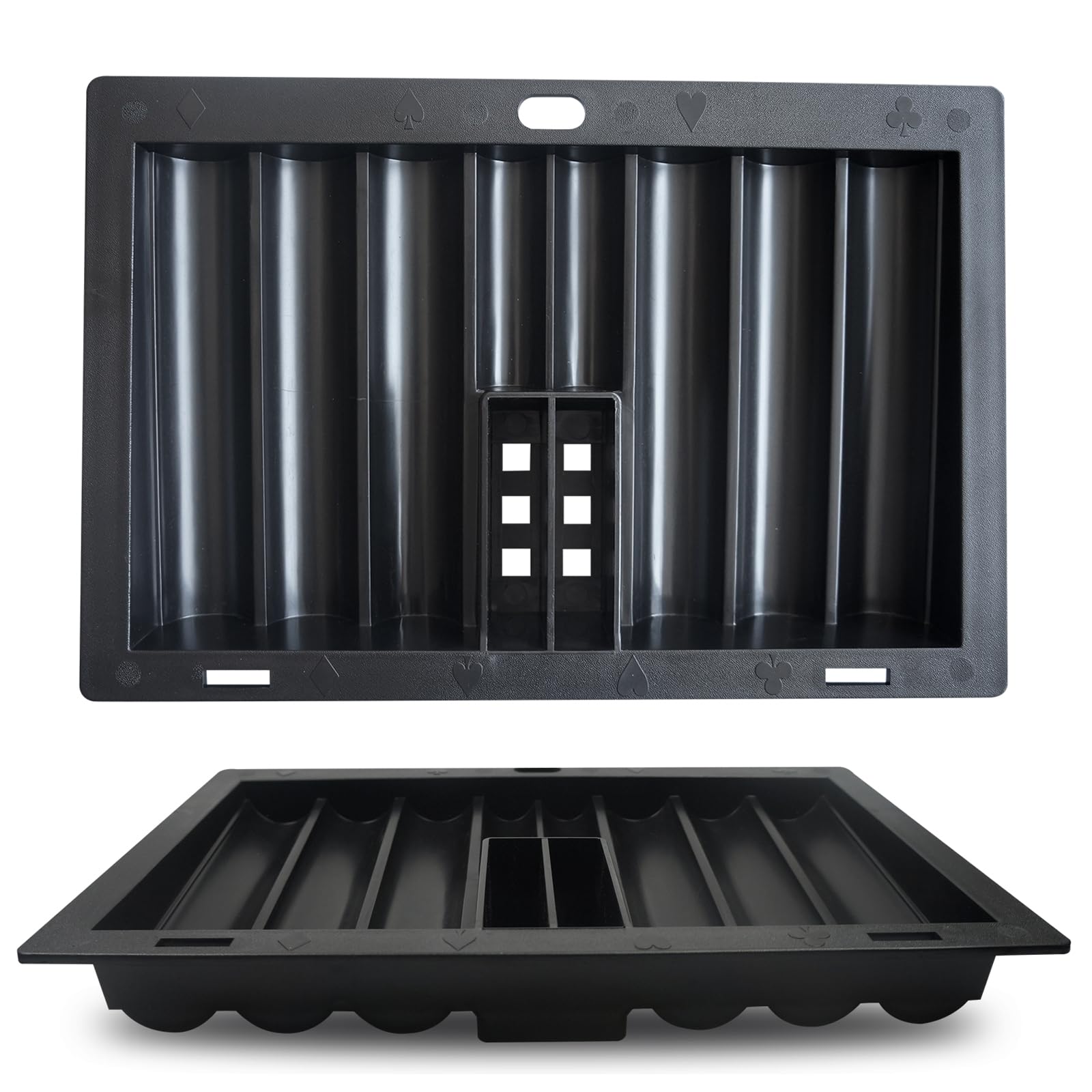 Yuanhe Poker Chip Tray Holder - Blackjack Casino Poker Table Dealer Chips Rack Insert