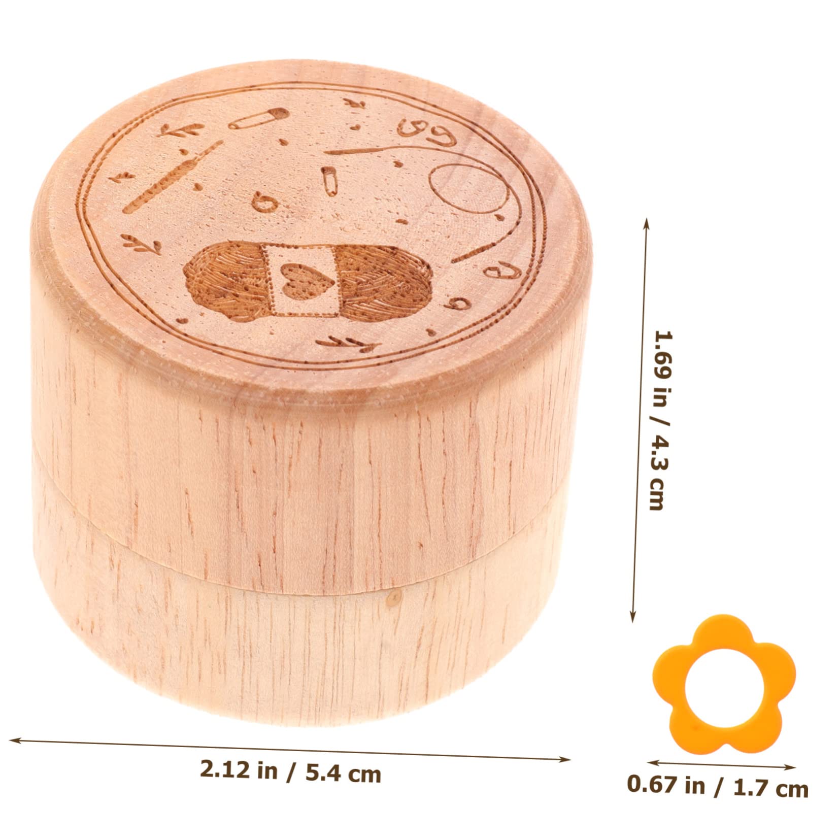 NUOBESTY 3sätze Blumenförmige Maschenmarkierer Für Stricken Und Häkeln Farbige Metallringe Mit Holzaufbewahrungsbox Für -bastelprojekte Und Kreatives Handwerken
