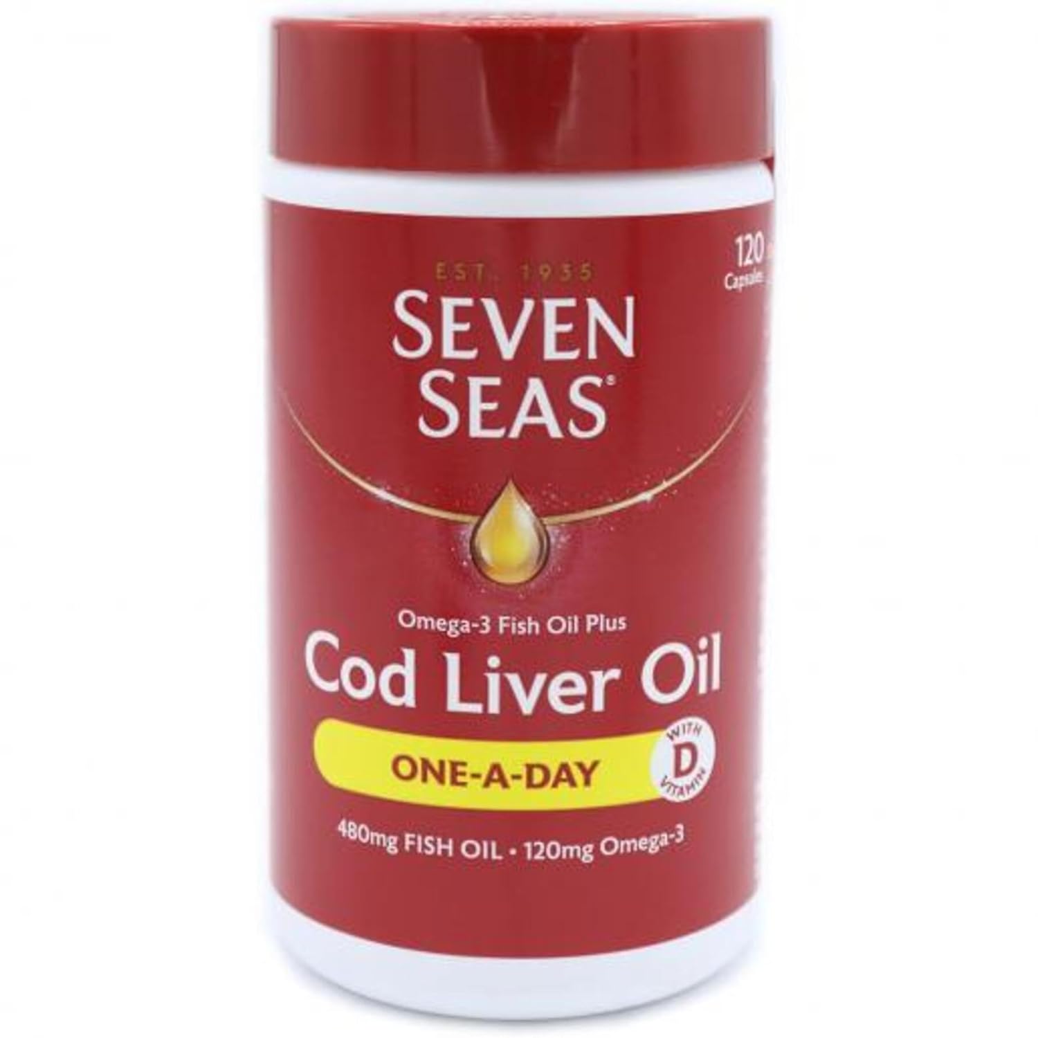 Seven Seas Fish Oil Omega3 Plus Cod Liver Oil, 120 Count Amazon.in