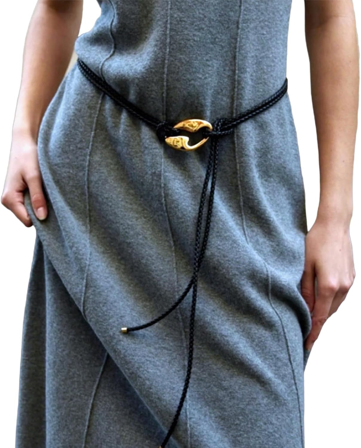 Creative Braided Necklace Waist Chain for Women Adjustable Braided Necklace Dinner Party Female Waist Body Jewelry