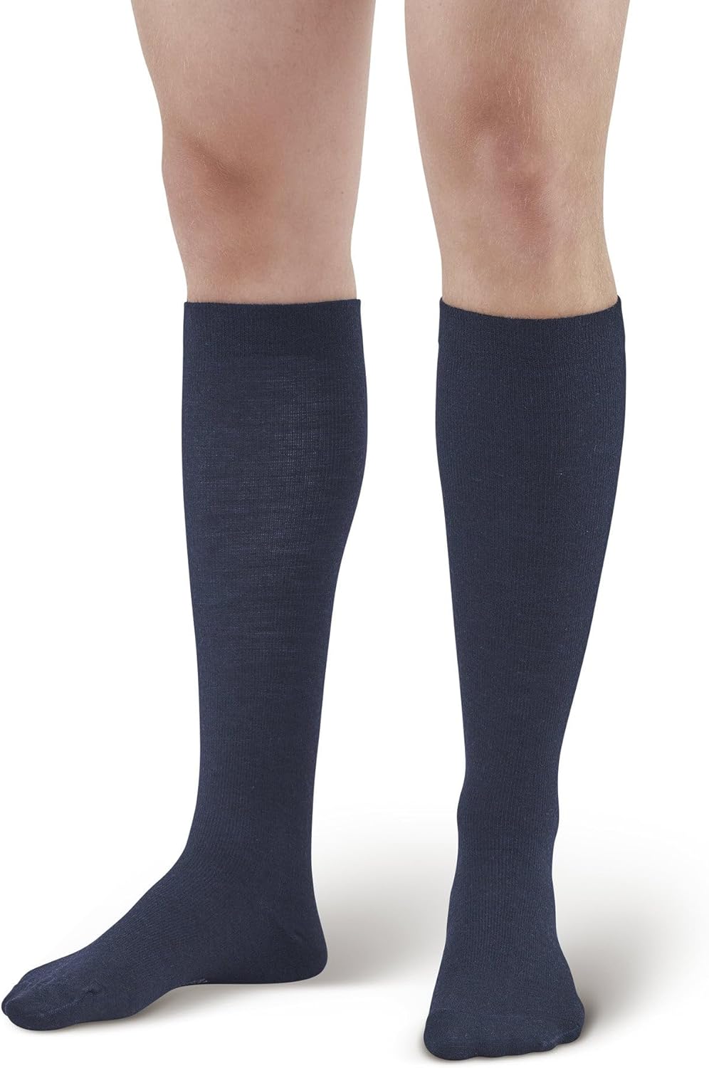 Ames Walker AW 162 Men's Wool Knee High Dress Socks 20-30 mmHg