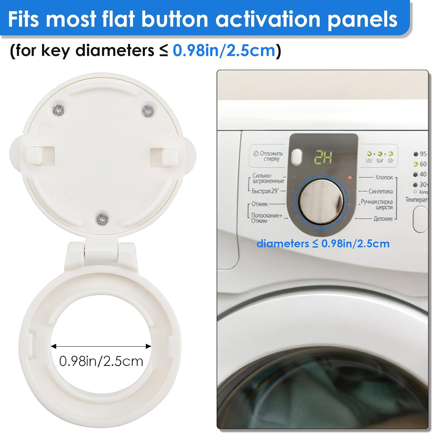 4Pcs Children Safety Button Security Lock, Button Safety Lock Prevent from Baby Pressing, Car Computer Washing Machine Start Button Protection Cover