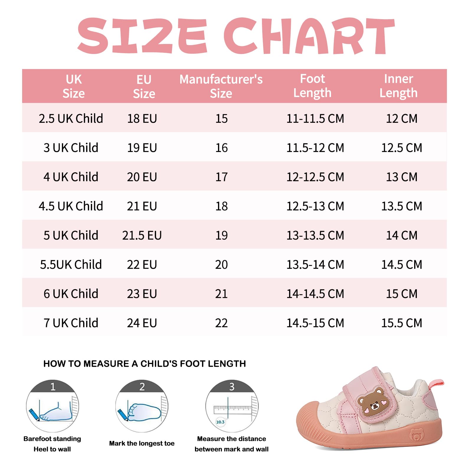 MASOCIO Chaussure Bébé Fille Garçon Premier Pas Baskets Plat Semelle Caoutchouc Antidérapant