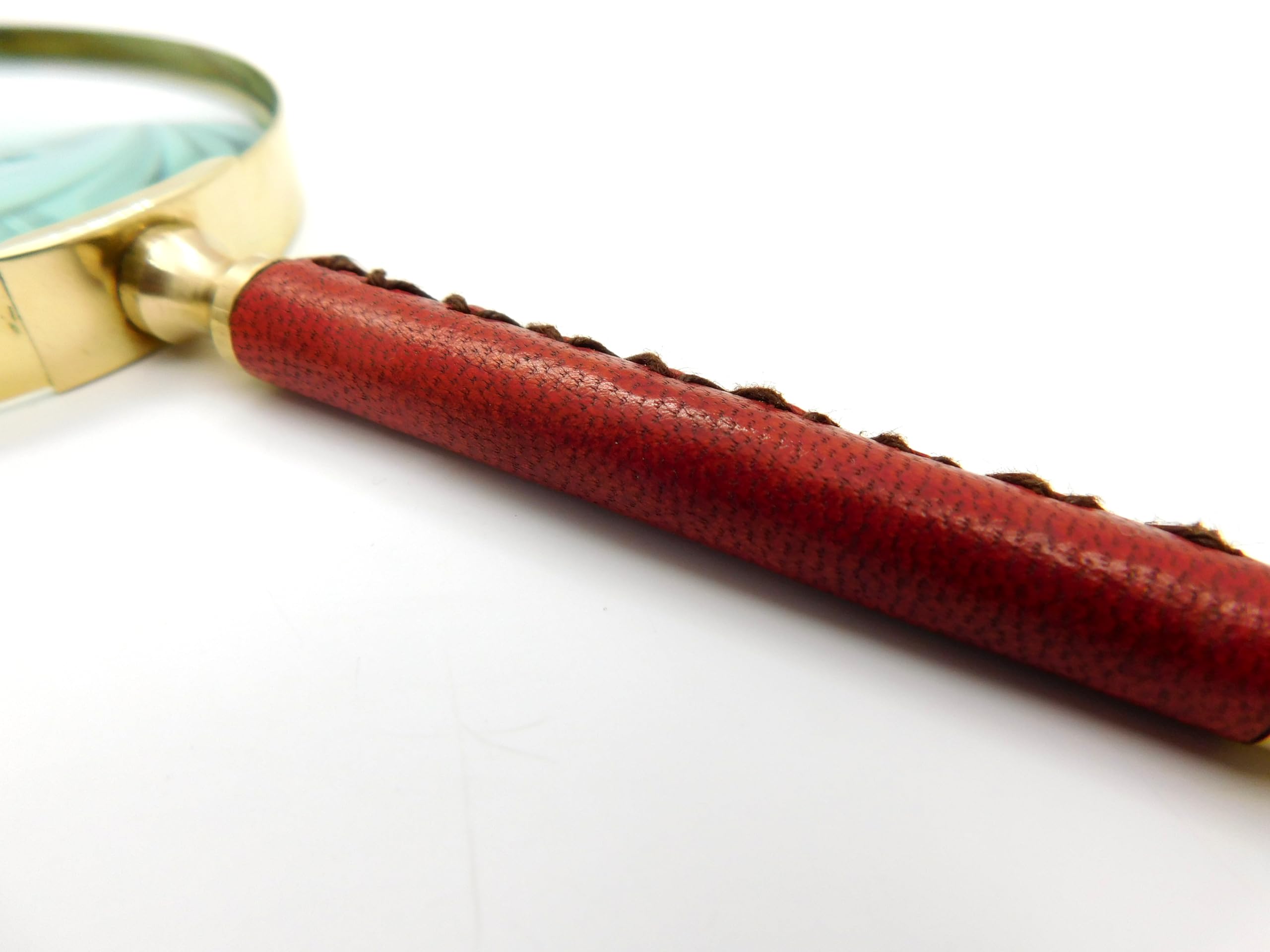 Antique Brass Magnifying Glass with Leather Grip 10x Magnifier Amazon.com: Deconoor 10X Handheld Magnifying Glass Lens  main image 3