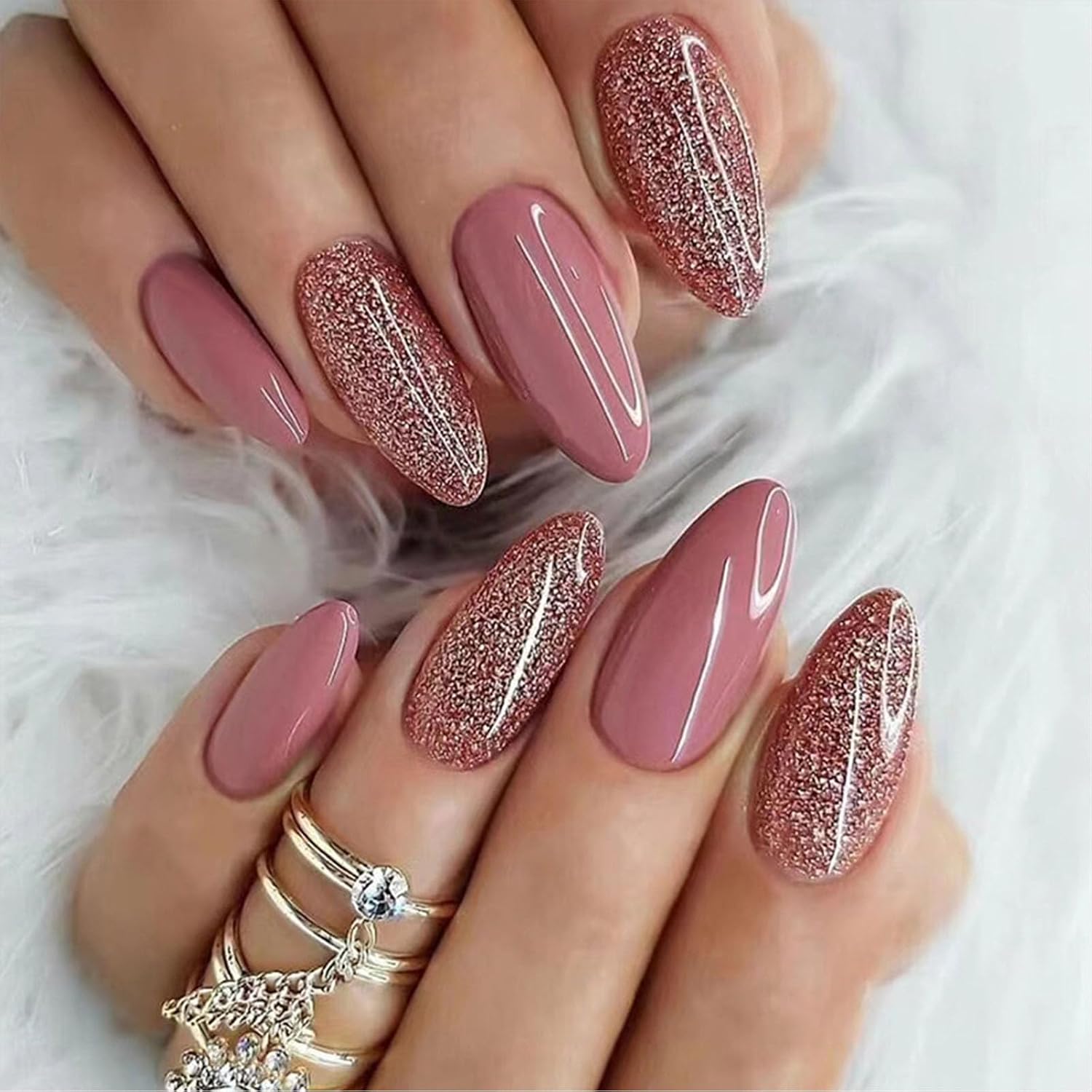 24 Pcs Short Coffin Press on Nails with Burgundy Flower Square Ballet False Nails Full Cover Red Fake Nails for Women