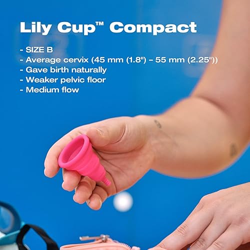 Miniatura 3 de Intimina Lily Cup Compact - Small Menstrual Cup with Flat-fold Compact Design, Disposable Menstrual Cups, Period Cup Reusable (Size B)