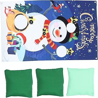 WHAMVOX 1 Set Christmas Beanbag Toss Christmas Tree Throwing Games Outdoors Gifts Toss Game Backdrop Indoor Playset Outdoor Bean Bags Kids Sports Toys Kids Toss Game Banner Festival Banner