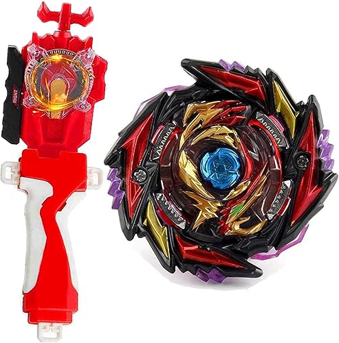 SUPERBLADE Juego de juguetes de cuchilla, juego de batalla, juguetes de lanzador chispeante agarre Bey Battling Top Burst Booster B-170 Super King