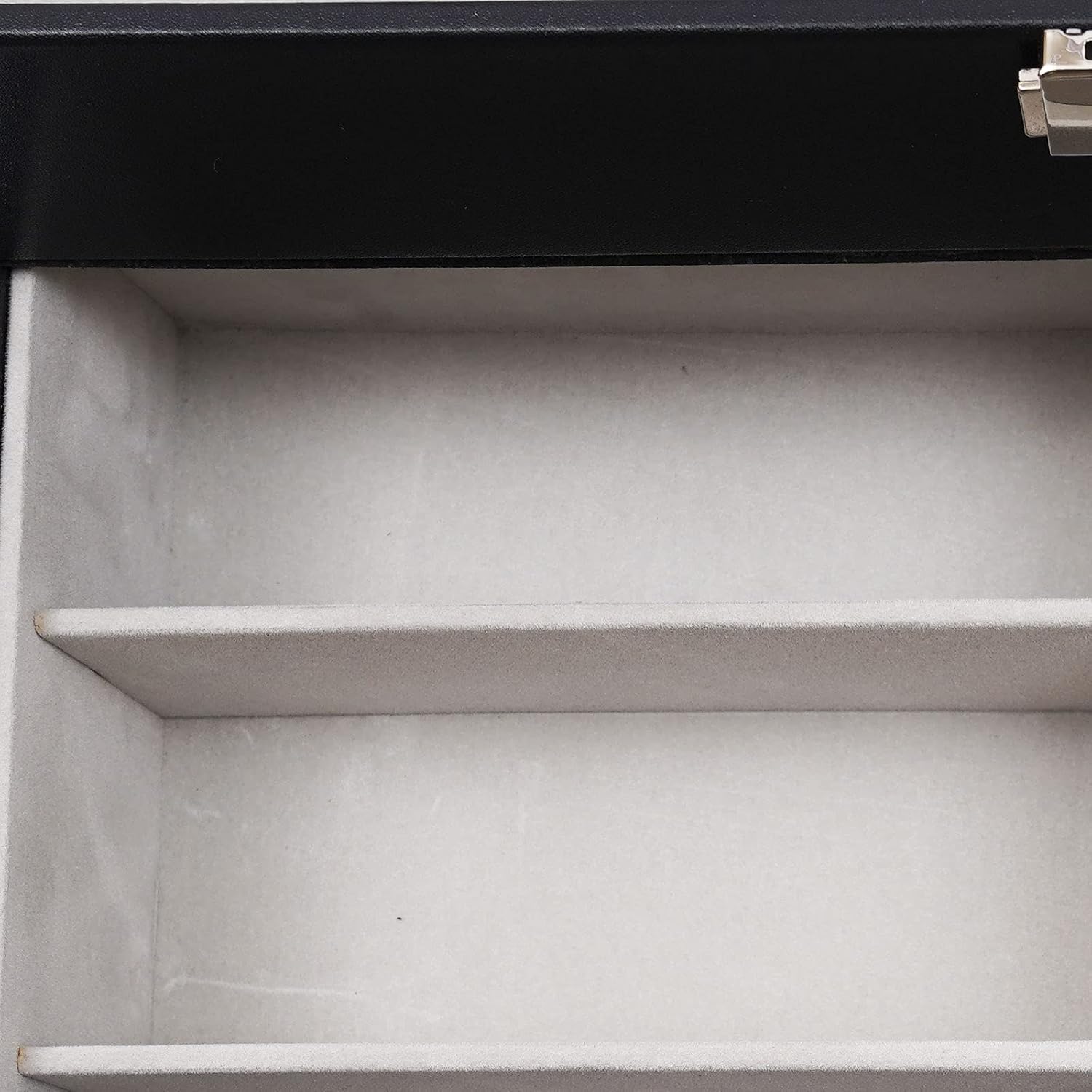 3 Layers Black Leather Watch Box,Jewelry Storage Case,Watch Box for Men,25 Slots Watch Sunglasses Organizer Display Case,Jewelry Display Box,13.26x 7.63x 8.07inch