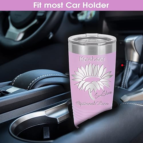 Miniatura 5 de Vaso personalizado para mujer, regalos del día de San Valentín para ella, regalos personalizados, taza de acero inoxidable aislada, regalos de