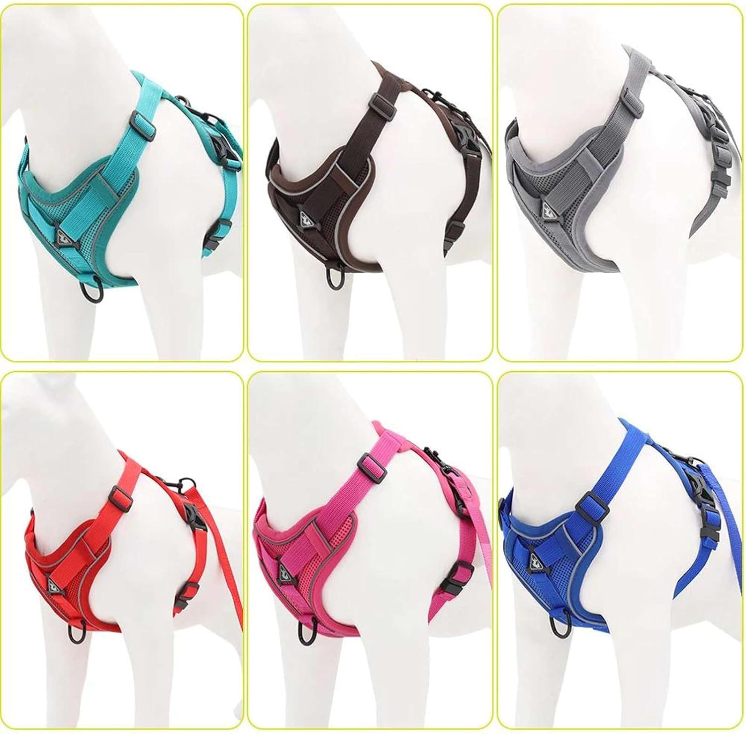 Cat Harness with 1.5m Traction Leash for Small Medium Dog No Pull Breathable Reflective Adjustable