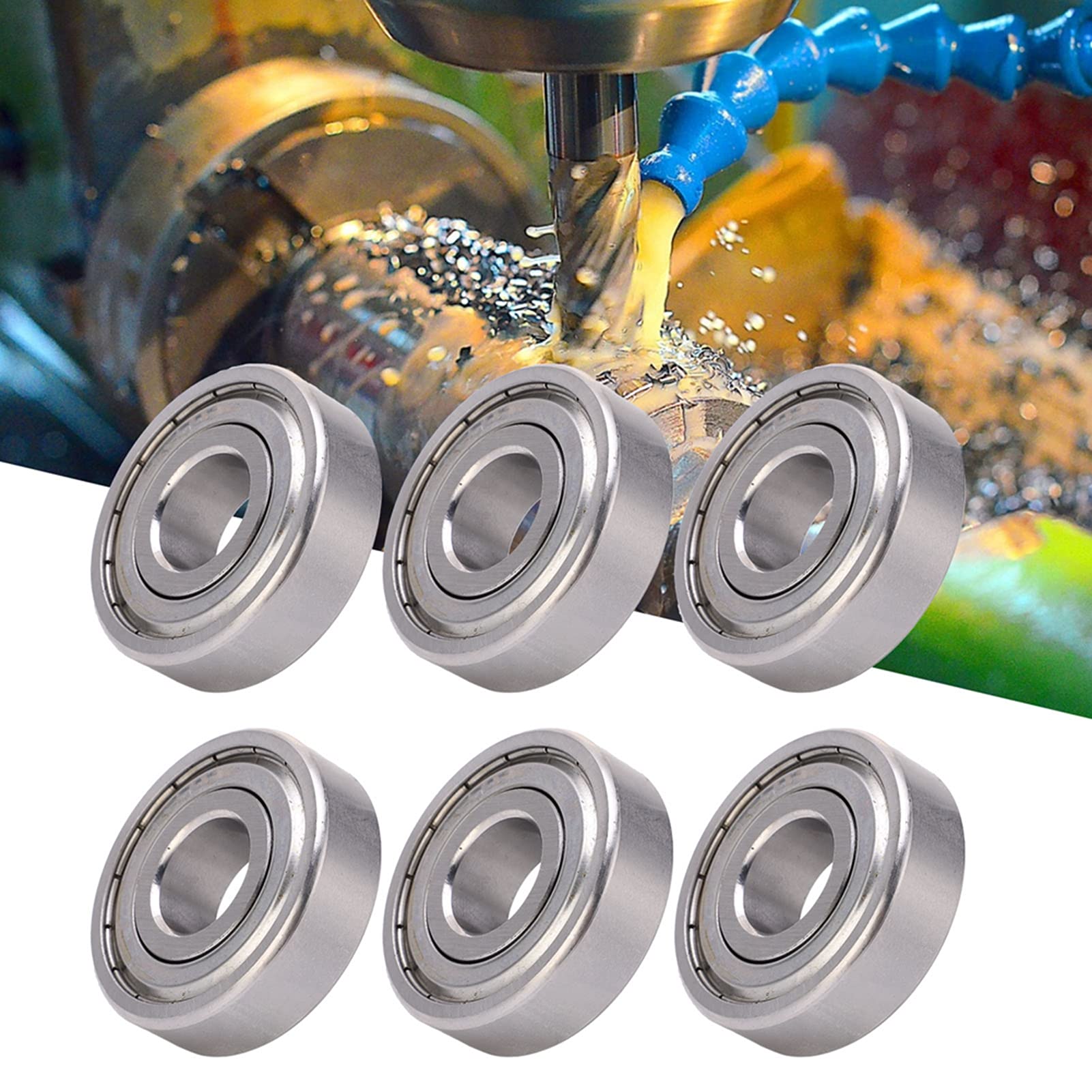 Yosoo Health Gear Mini Rodamiento Rodamiento de Bolas de Acero Inoxidable S6304Z 20 Mm X 52 Mm X 15 Diseño de de una Hilera Baja Fricción Bajo Nivel de Ruido para Equipos Automotrices Maquinaria