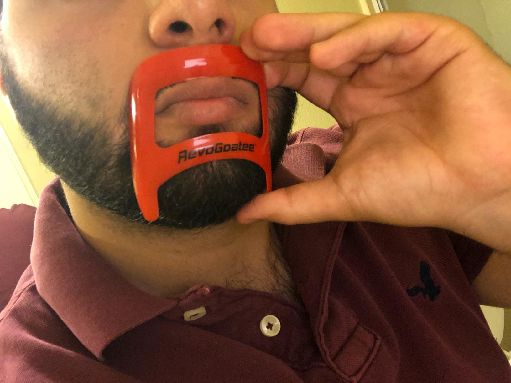 Small Razorblade Goatee Red RevoGoatee Goatee Template - Shaping and Edge-up Tool for Goatee ...