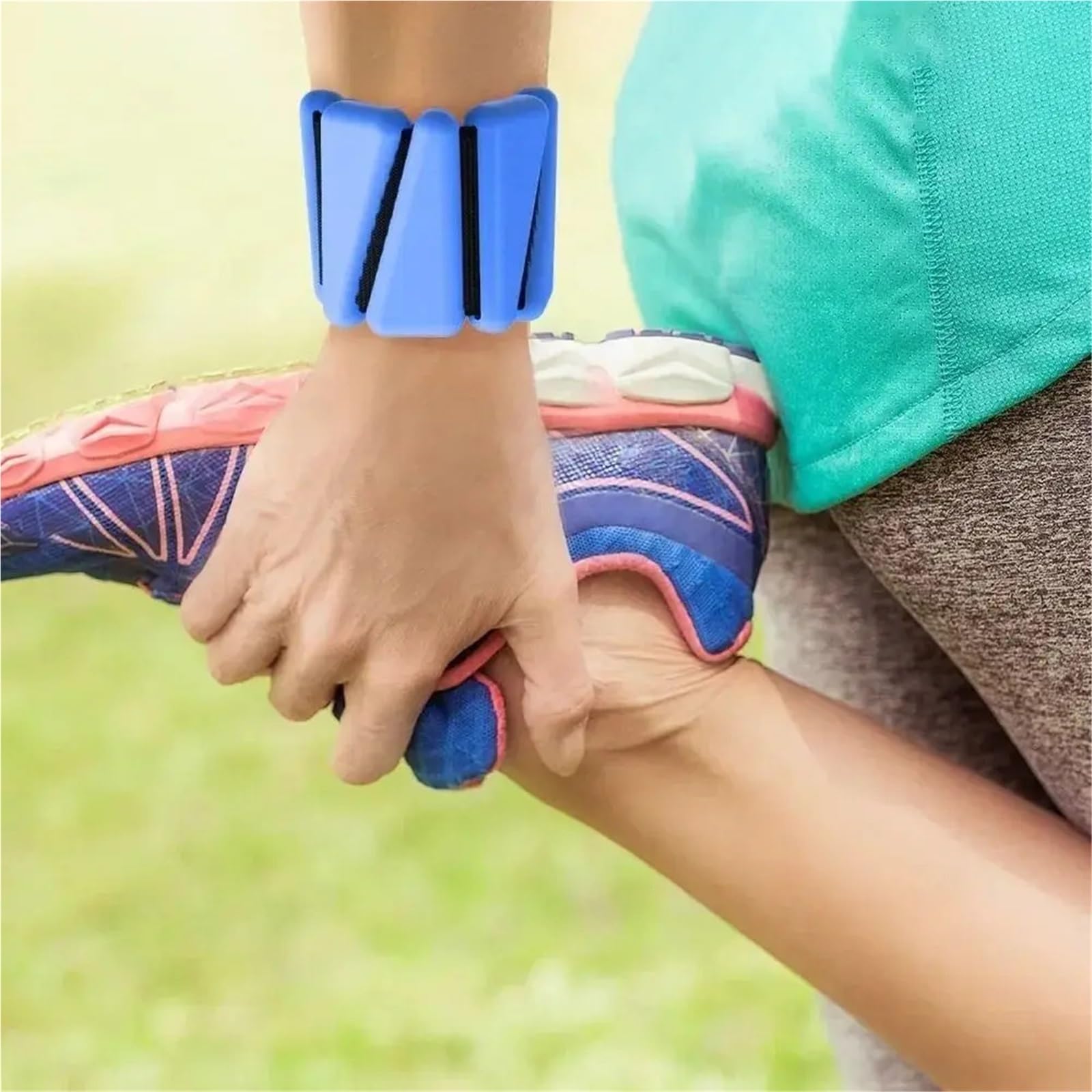 Gewichtsmanschetten Verstellbares Handgelenk-Gewichtsarmband aus Silikon for Yoga, gewichtetes Handgelenkband, universelle gewichtstragende Fitnessgeräte