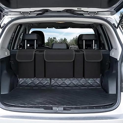 Car Trunk Organizer,Backseat Hanging Organizer with 5 Large Waterproof Storage Bag -Car Interior Accessories for SUV,Truck,Van,Cargo
