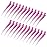 24 Packs Duck Bill Clips, Bantoye 3.35 Inches Rustproof Metal Alligator Curl Clips with Holes for Hair Styling, Hair Coloring, GS Pink
